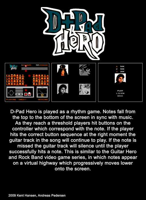 D-pad Hero (Homebrew) — Box back
